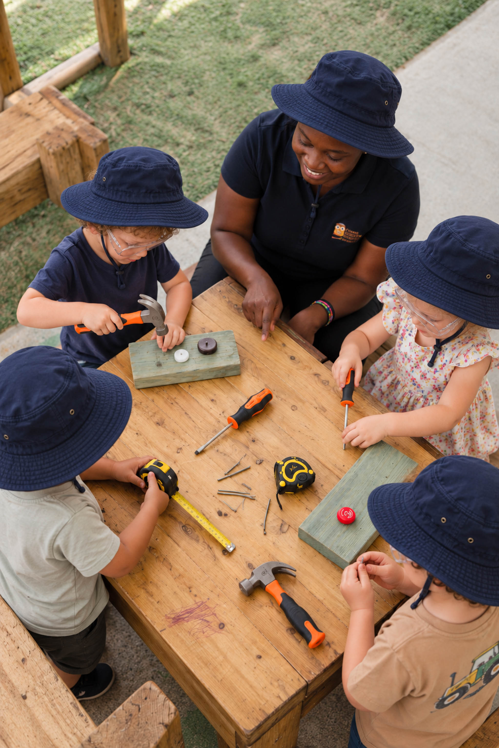 Children discovering through hands-on activities