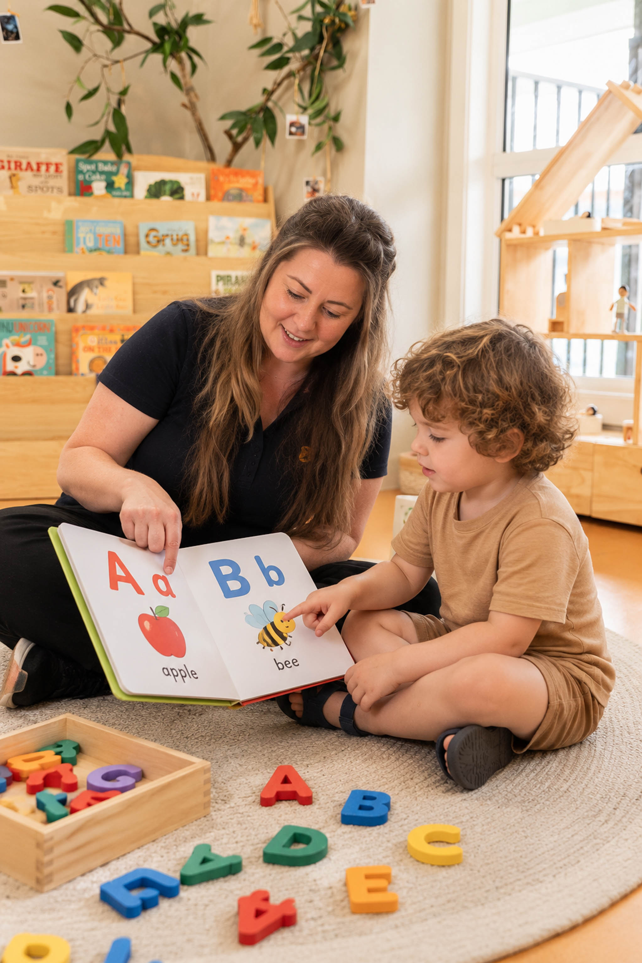 Children exploring language and stories