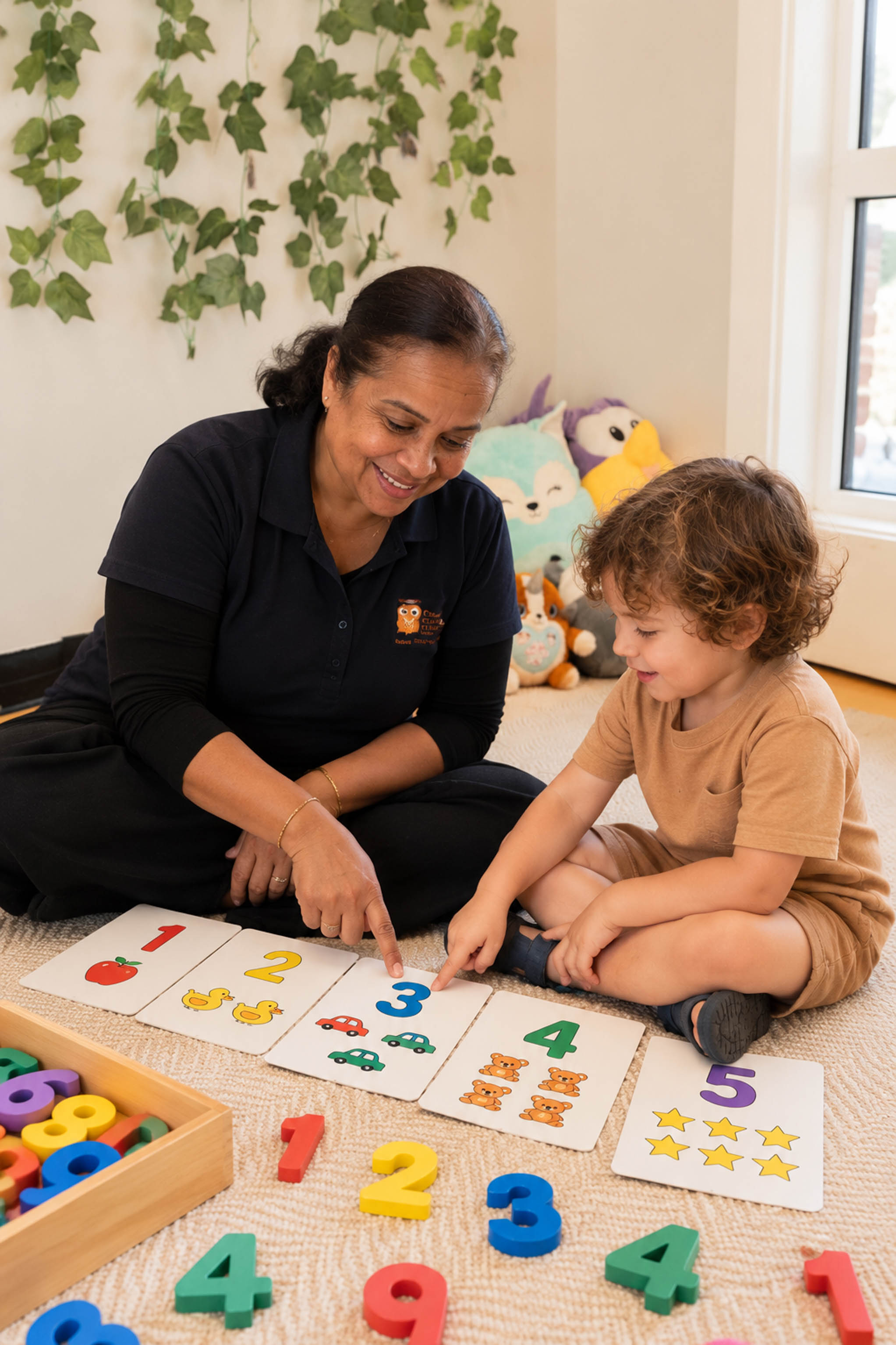Children exploring counting and early mathematics