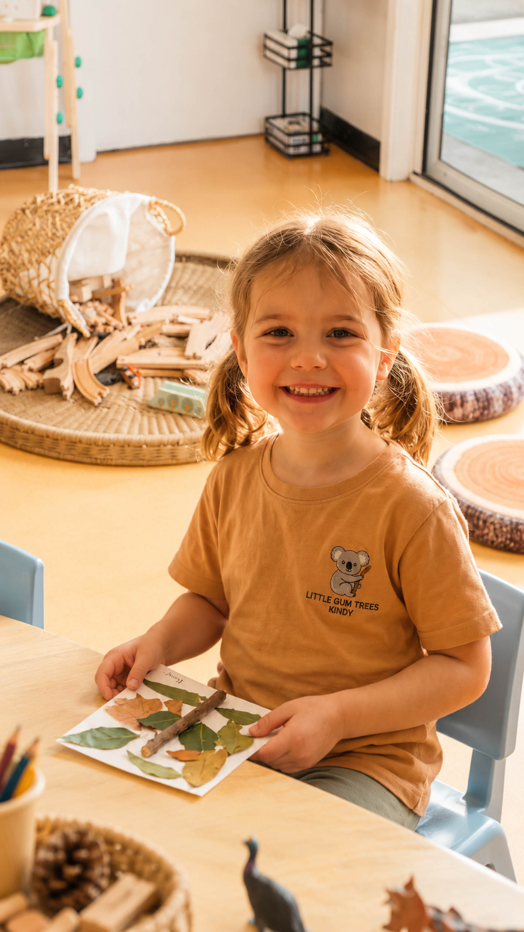 A child exploring independently with confidence