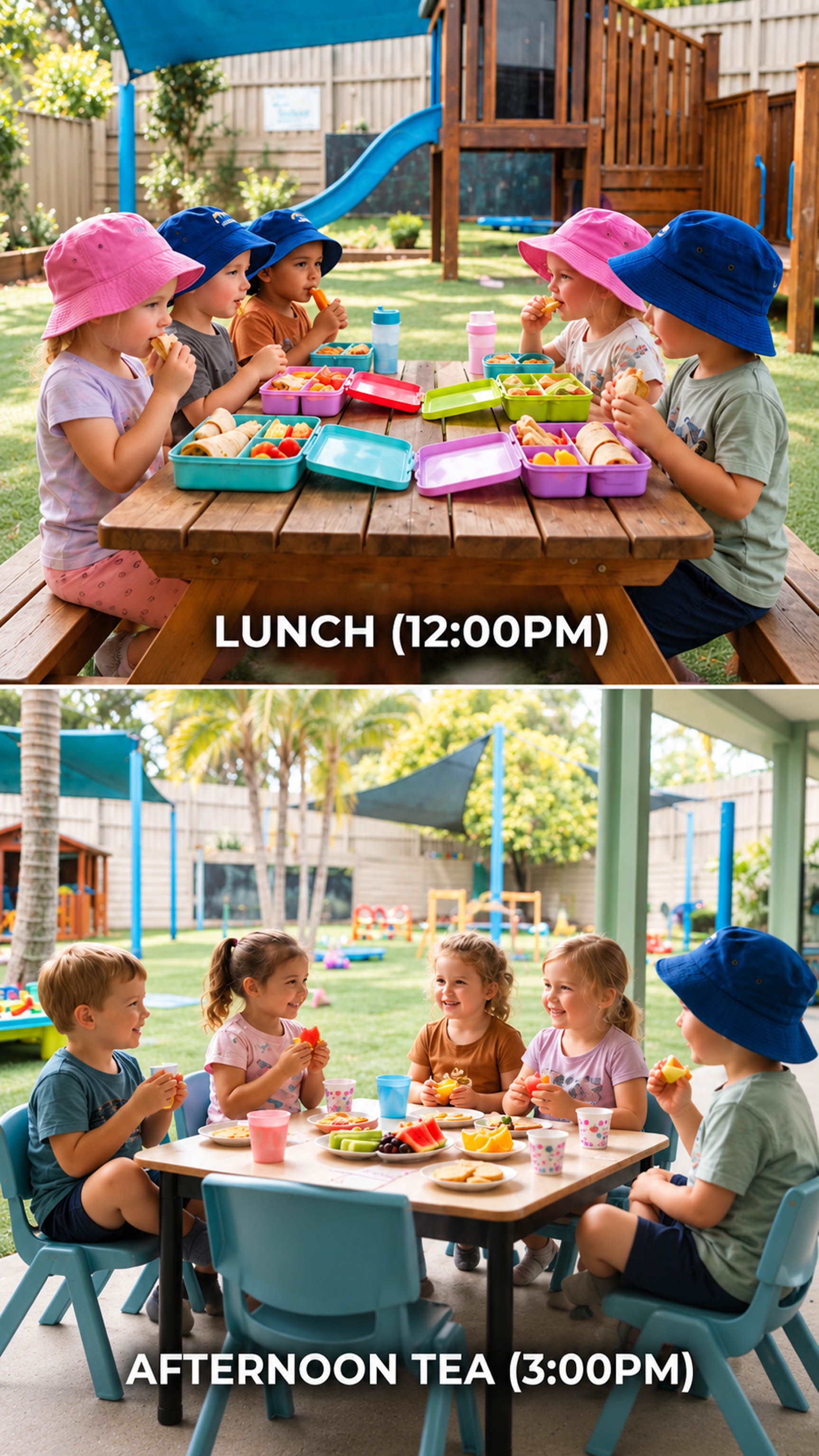 Breakfast, outdoor mealtime and fresh snacks